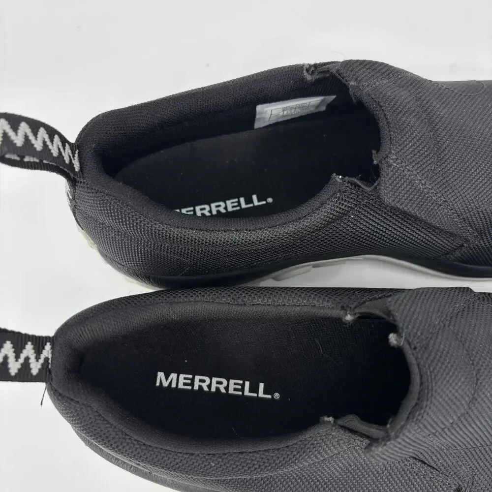 Merrell Jungle Moc Shoes Mens Size 9 Black Canvas Slip On Sneaker Loafer Casual